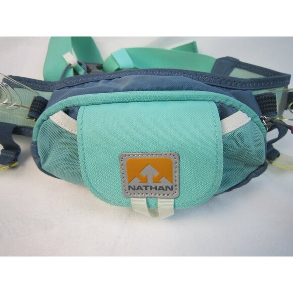 Nathan Fanny Pack Green Belt Water Bottle Holder Running Hiking (No Bottles) - Picture 3 of 7